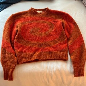 Paloma Wool Swirl/Twister Knit Sweater - Orange